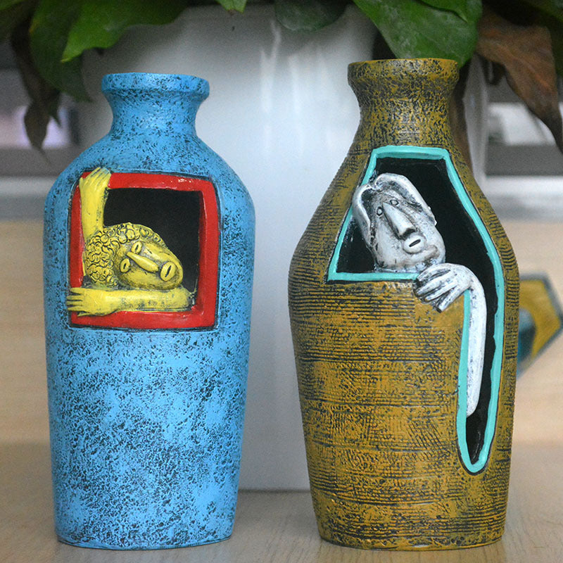 Artistic Resin Vase