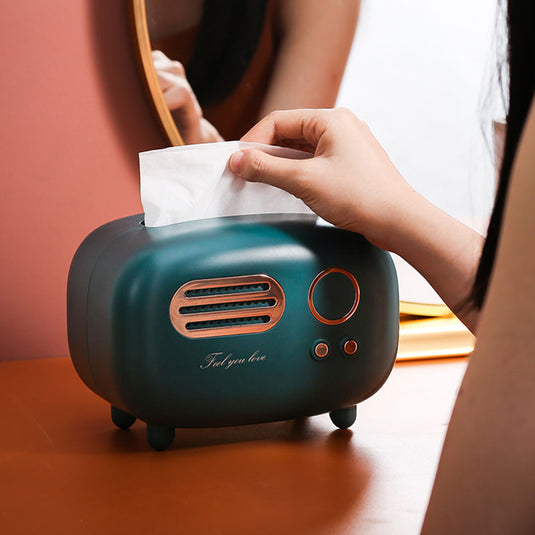 Retro Radio Inspired Tissue Box SSANSARA